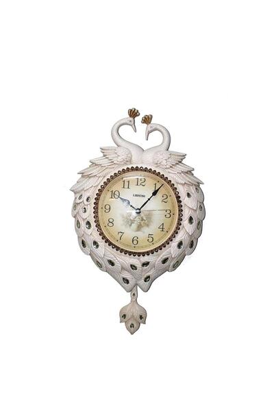 Havenmart ساعة الطاووس المعلقة على الحائط