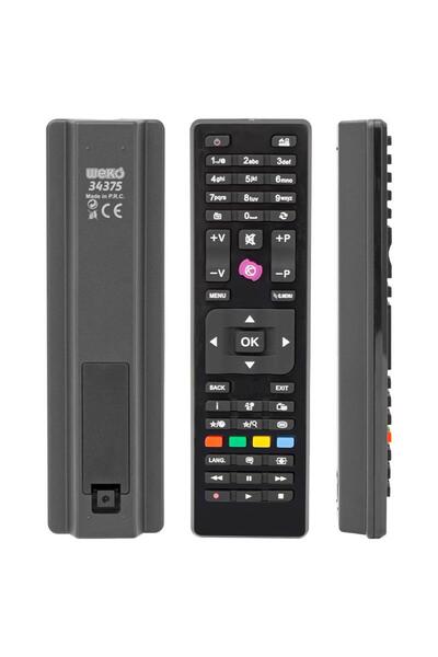 Vestel WEKO KL VESTEL-SEG-REGAL RC4875 KARE GÖBEK MİNİ LCD LED TV KUMANDA (40...