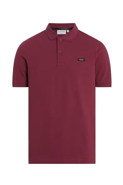 Calvin Klein Men's Brand Logo Polo Collar Organic Cotton Purple Polo Neck T-Shirt K10K 111196 -Vai