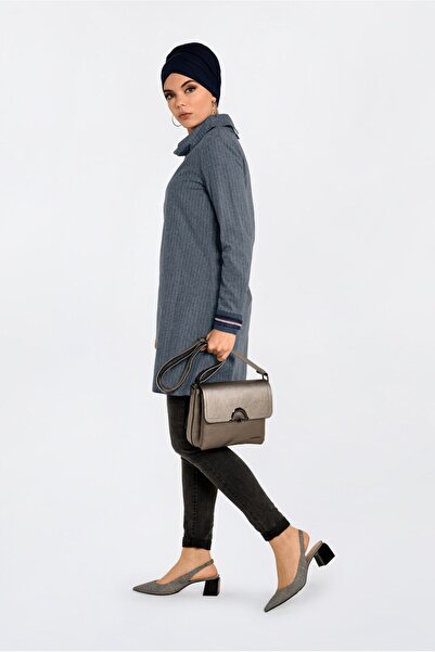 Alvina Τουνίκ με ντραπέ λαιμόκοψη και σκίσιμο στο πλάι 4624