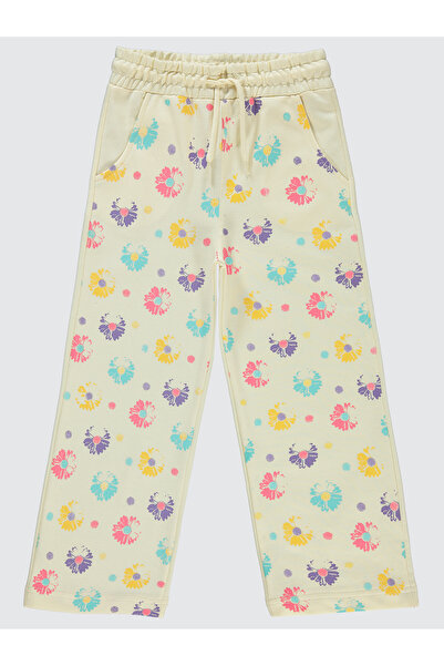 Civil Girls Girl's Sweatpants 6-9 Years Ecru