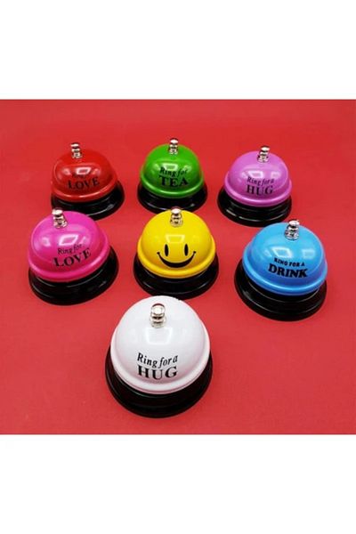 GenelTedarik Reception Table Bell Red