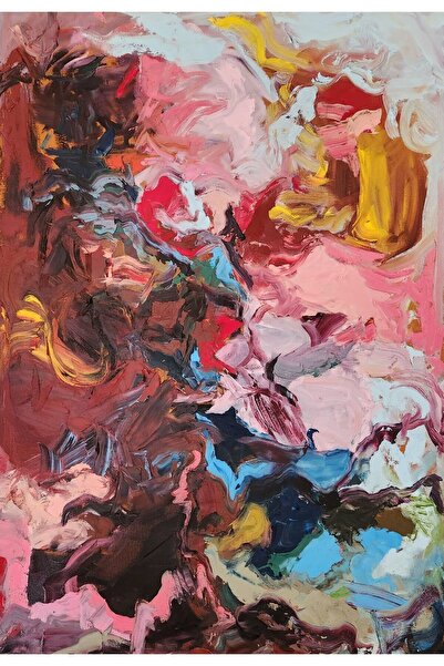 Winsor Newton Soyut Orijinal Yağlıboya Resim - 70x100 Cm