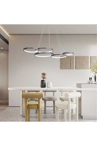 PeraTeknoloji Led Avize Sarkıt 3renk Accor 85 Cm