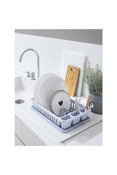 CURVER ,Small Plastic drainer,with tray,Gray,26CM