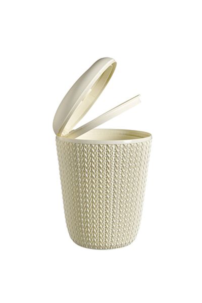CURVER ,Knit,Bathroom Bin,22CM,Off White Color