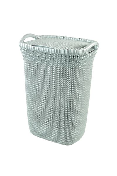 CURVER ,Knit,Laundry Basket,long,57L,Gray Color