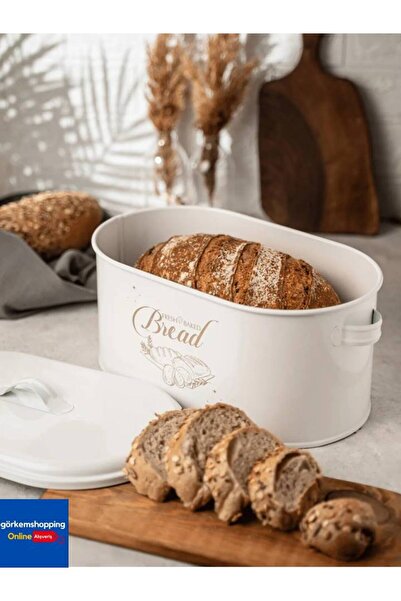 metalshop Beyaz Italyan Tarzı Metal Ekmeklik Beyaz