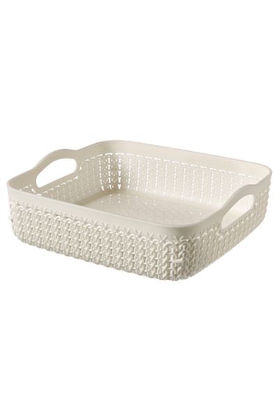 CURVER ,Knit,Mini Basket Square,2.8L,Off White Color