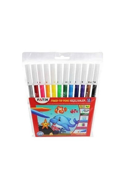 Fatih Slim Felt Crayons Set 12 Colors