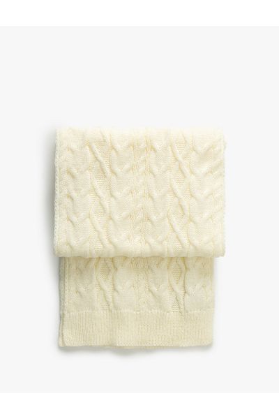 Koton Knitted Textured Long Scarf