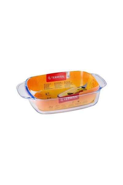 Termisil , borosilicate Glass Rectangular Ovenware,1.4L,(heat-resistant) glass, suitable Stove.