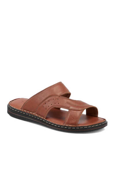 Tergan Taba Hakiki Deri Erkek Terlik - E23Y1TR56268-A29