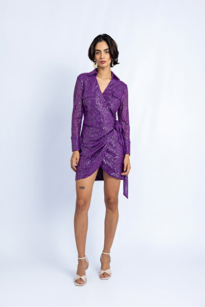 ELİSEV PULPAYET CEPLİ  ABİYE ELBİSE