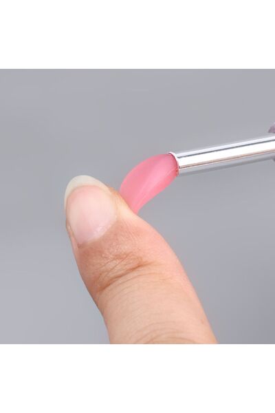 Malinka Silicone Lipstick, Lip and Eye Brush, Full and Smooth Finger Nail Painting Tool, Exfoliating Lip Renewal