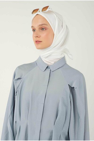 HEQA Eșarfă Kraş moale albă