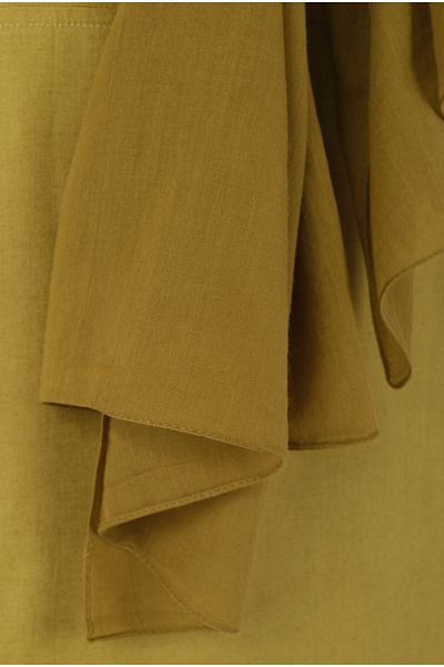 HEQA Oil Green Cotton Shawl
