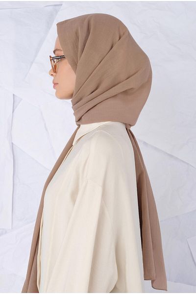 HEQA Light HAzelnut Cotton ShAwl