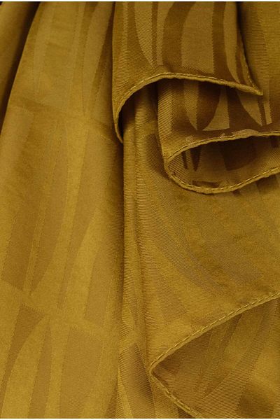 HEQA Oil Green Jou Pattern Jacquard Shawl