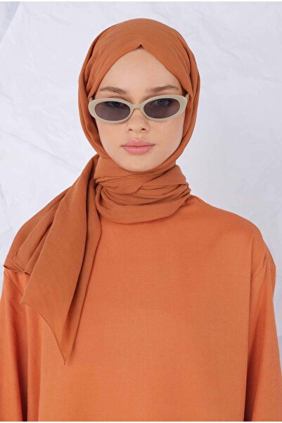 HEQA Pamuk Şal Koyu Somon