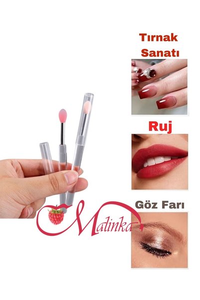 Malinka Silicone Lipstick, Lip and Eye Brush, Full and Smooth Finger Nail Painting Tool, Exfoliating Lip Renewal