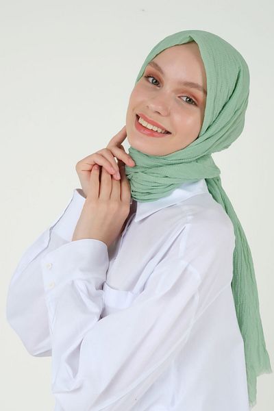 HEQA Natural Shawl Water Green