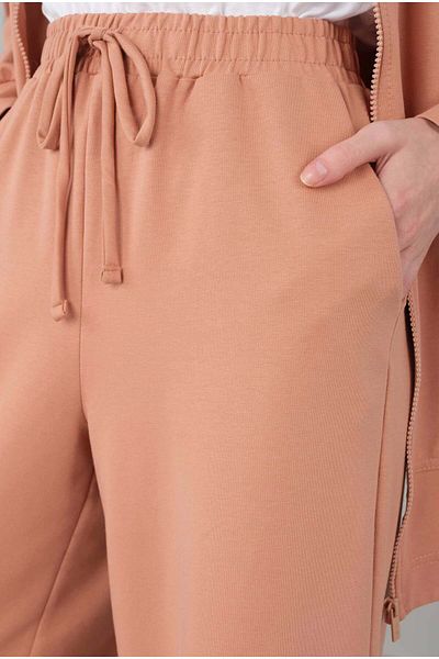 HEQA Pantaloni de sport până la gleznă pastel somon