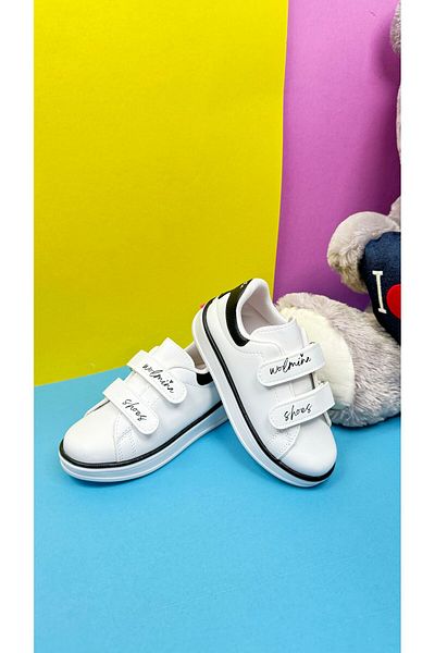 İmerShoes Casual αγόρια κορίτσια Παιδικά λευκά μαύρα αθλητικά παπούτσια Velcro Χοντρή σόλα άνετα ελαφριά αθλητικά παπούτσια 525pf