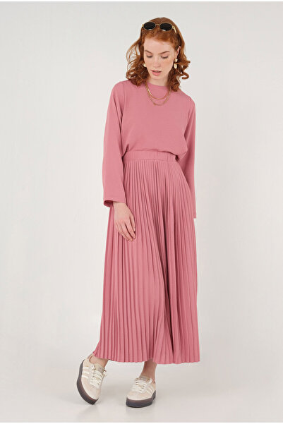 HEQA Piliseli Etek Leylak