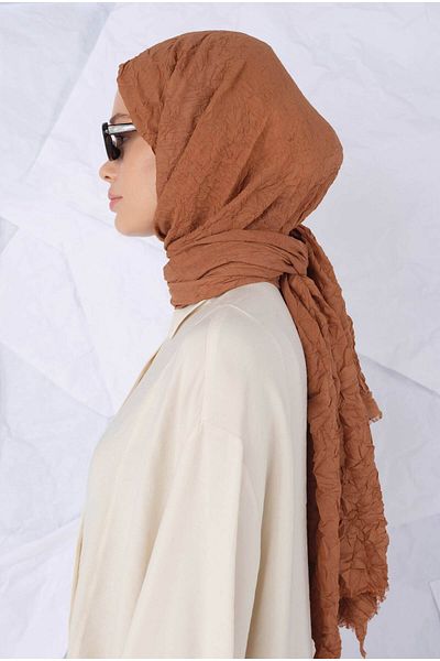 HEQA Şal Kraş de culoare caramel