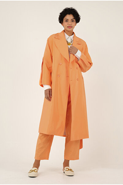 HEQA Pearl Trençkot Kavun İçi