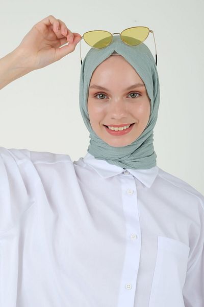 HEQA Natural Shawl Mint