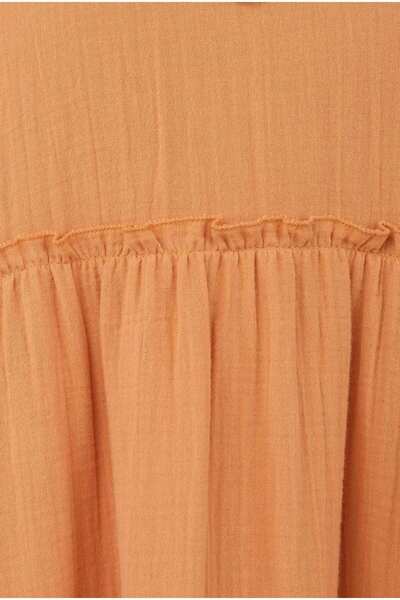 HEQA Смокінг кольору лосося з мусліну