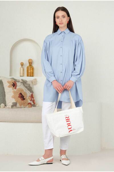 HEQA Baskılı Çanta Your Beyaz