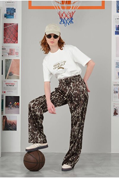 HEQA Leopar Desenli Pantolon