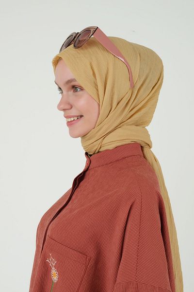 HEQA Şal natural Galben cenuşă