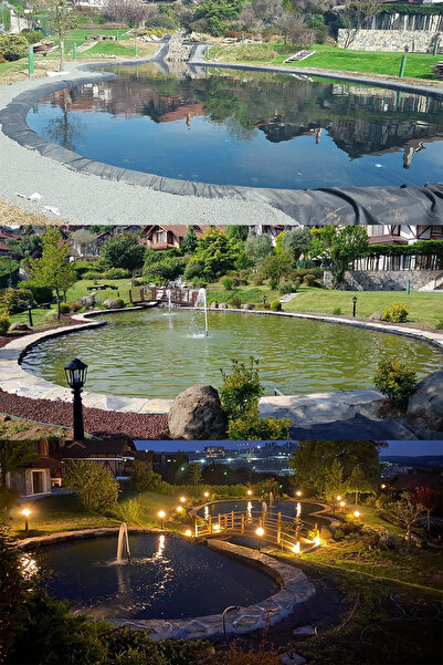 Treuman 1.5m x 1.5m 1mm Epdm Membran Panel Süs Havuzları, Tarımsal Sulama Ve Koi Havuzları 2.25 M²