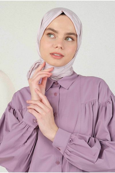 HEQA Şal Jou cu model violet moale