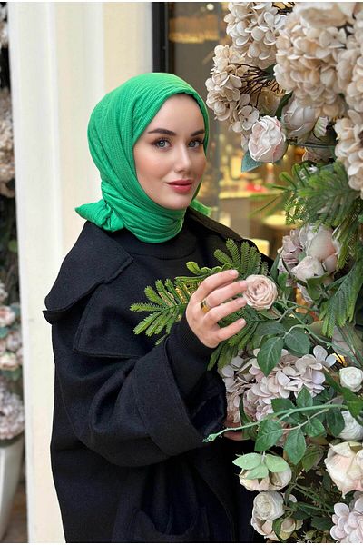 HEQA Natural Shawl Grass Green