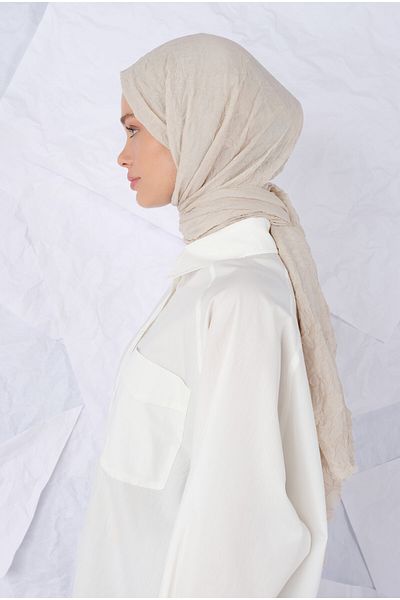 HEQA Şal Kraş Ivory