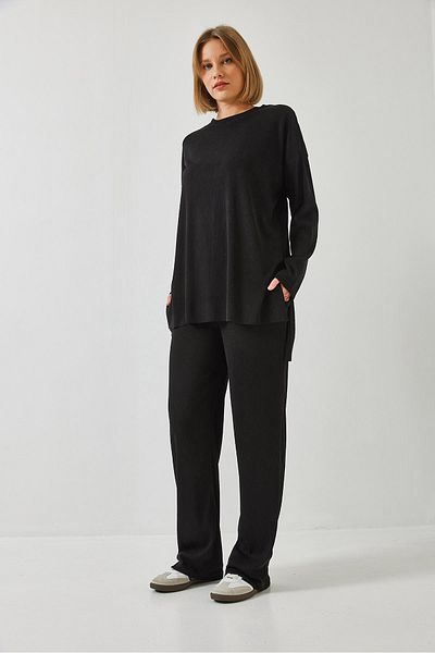 Bianco Lucci Women's Basic Pants Bottom-Top Suit 60511002