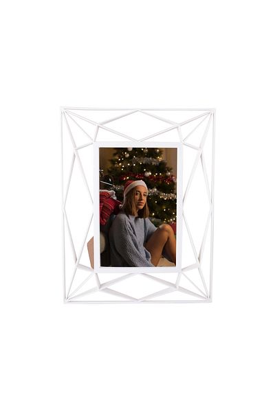 Nobbystar Decorative Prism White Plastic Desktop Frame - 10X15Cm