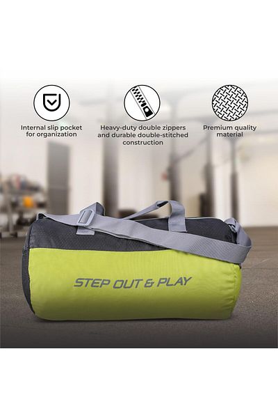 Nivia Beast-3 Duffle Sports & Travel Bag | Green/black, Medium, Shoulder Bag, Gym Kit