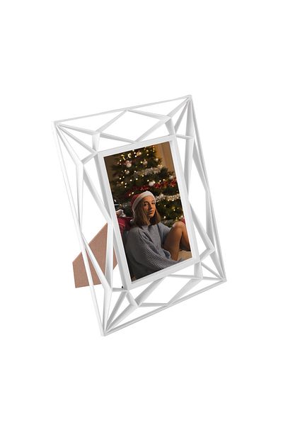 Nobbystar Decorative Prism White Plastic Desktop Frame - 10X15Cm