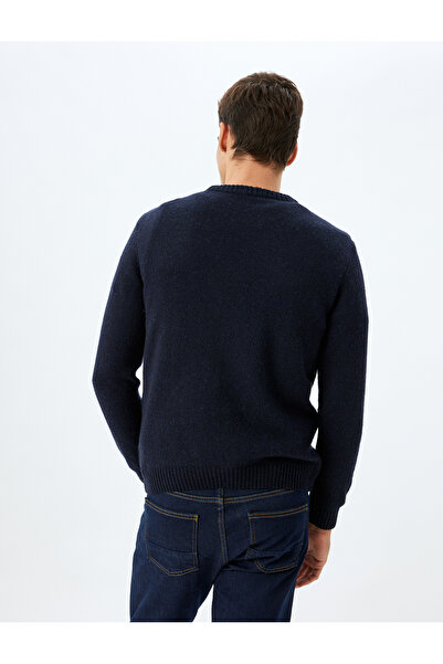 Koton Πλεκτό Crew Neck Πρωτοχρονιάτικο Πουλόβερ