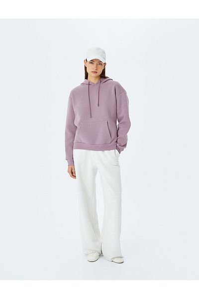 Koton Kangaroo Pocket Hooded Oversize Basic Sweatshirt