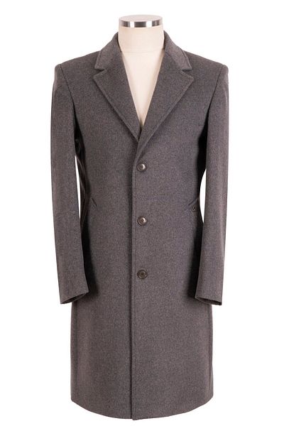 BLU 100% Cashmere Slim-fit Overcoat