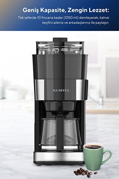 KUMTEL Dijital Filtre Kahve Makinesi HCFM-02