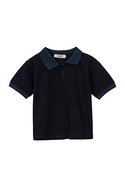 Lolons Kollar Lastikli Erkek Çocuk Yakalı T-Shirt