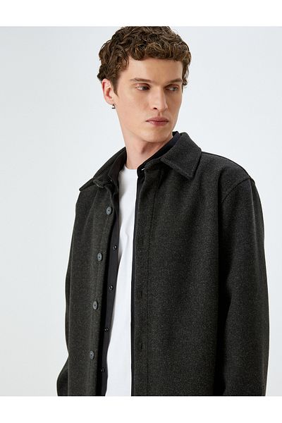 Koton Viscose Blend Long Sleeve Shirt
